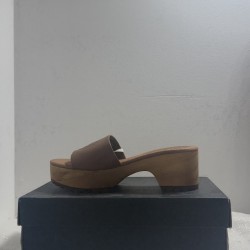 Sandales à Talons Compensés Tommy Hilfiger Marron