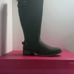 Bottes Hautes Matelassées ShoeDazzle Noir