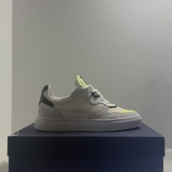 Baskets Basses Piola Gris Jaune Fluo