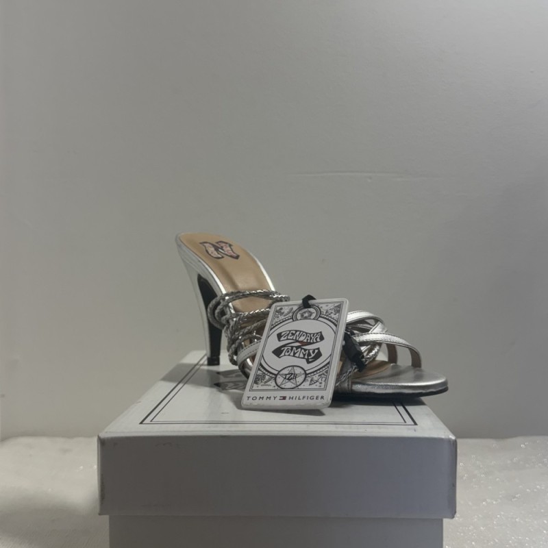 Sandales à Talons Tommy Hilfiger Argent