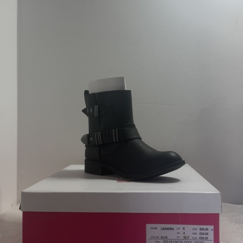 Bottines Motardes JustFab Noir