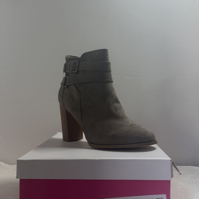Bottines à Talons JustFab Taupe