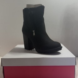 Bottines Compensées JustFab Noir / Argent