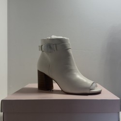 Bottines Compensées Chaussettes JustFab Gris / Blanc